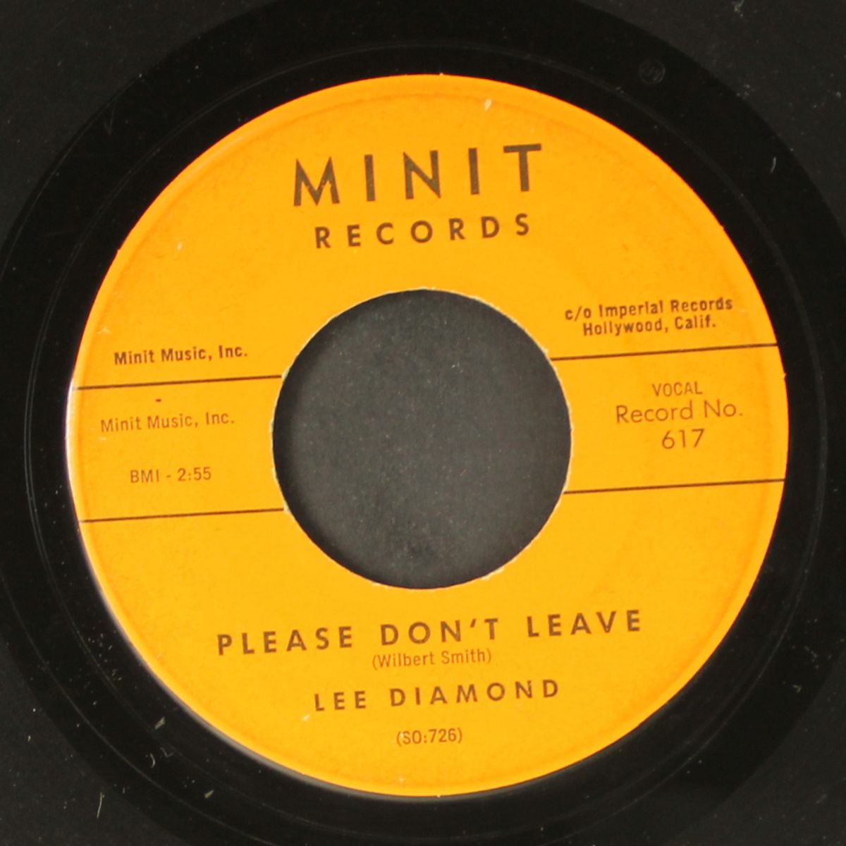 it won't be me / please don't leave by LEE DIAMOND