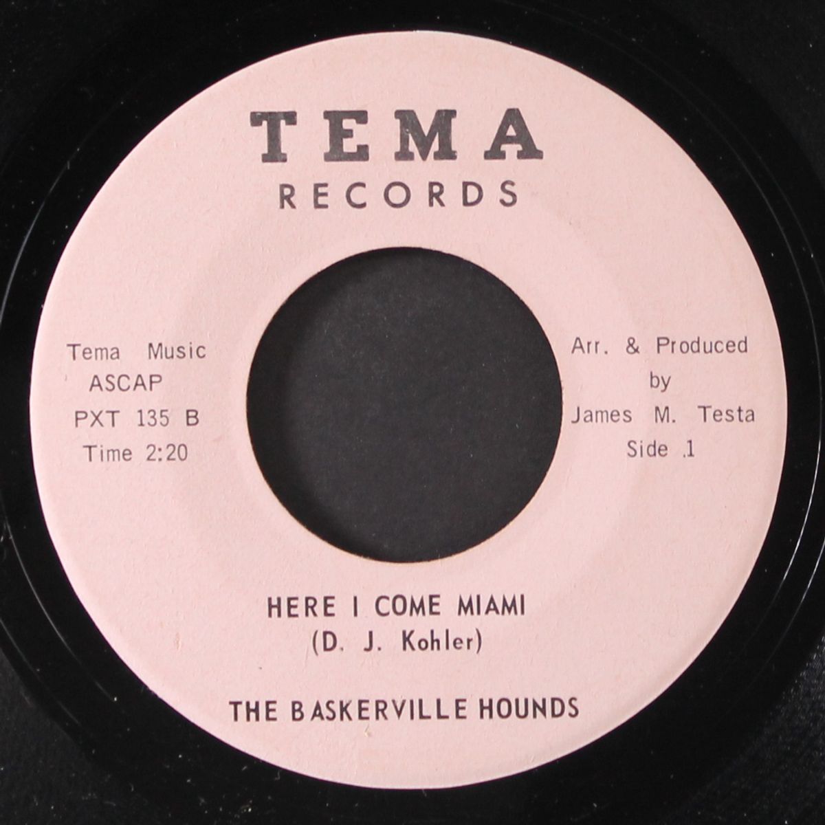 here i come miami / make me your man by BASKERVILLE HOUNDS
