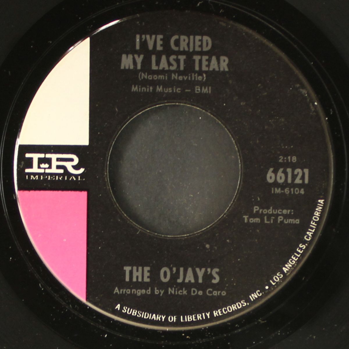 i've cried my last tear / whip it on me baby by O'JAYS