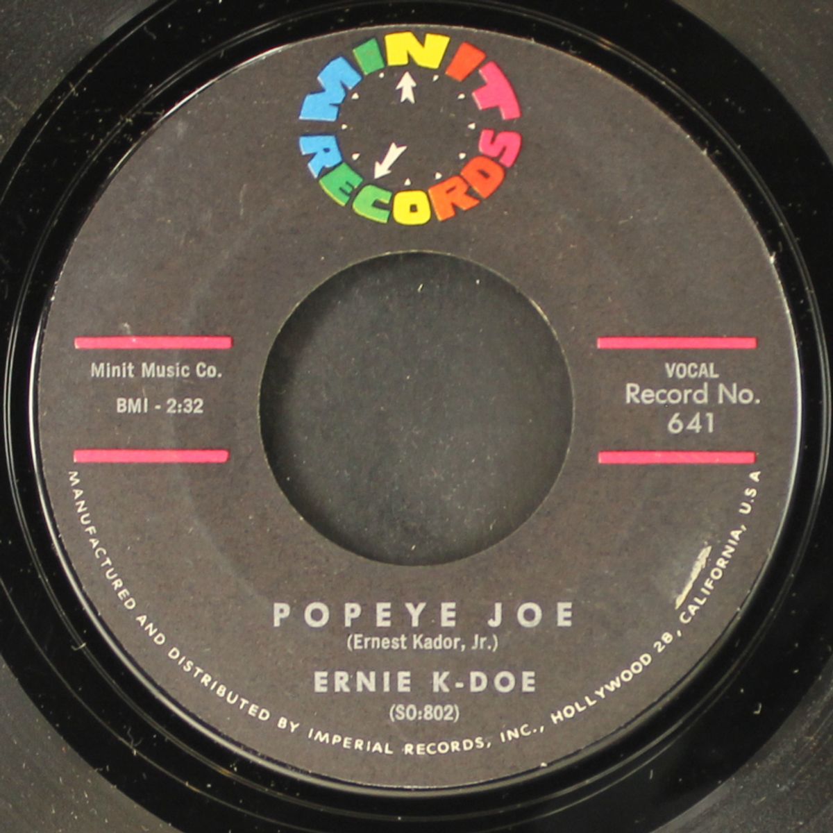 come on home / popeye joe by ERNIE K-DOE