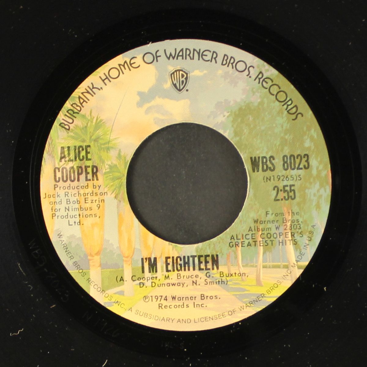 i'm eighteen / muscle of love by ALICE COOPER