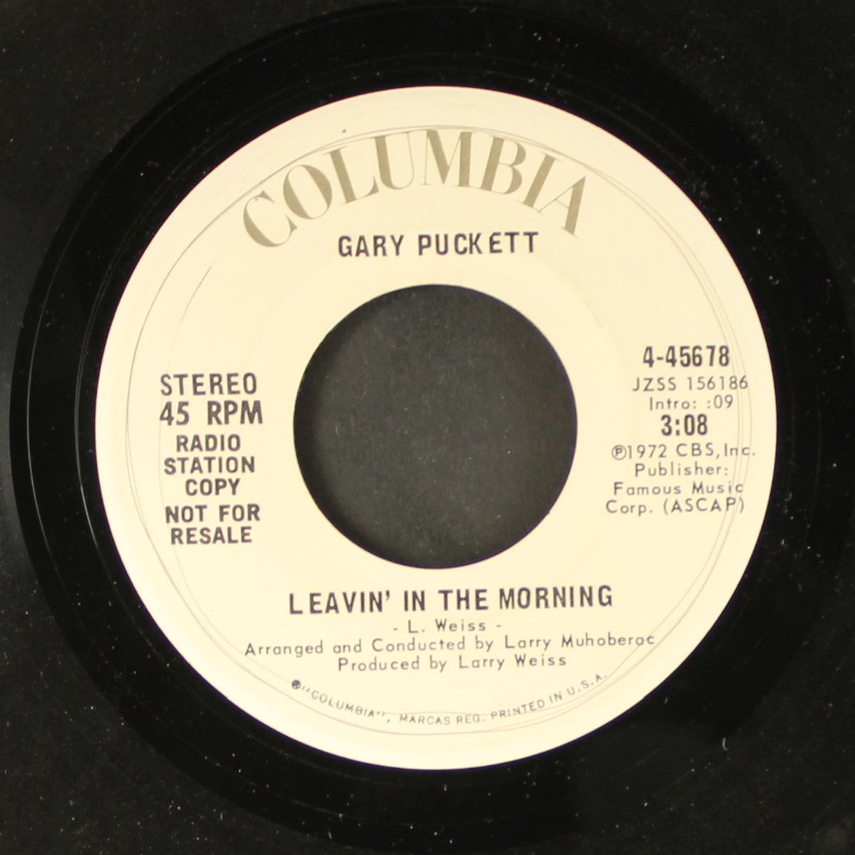 leavin' in the morning by GARY PUCKETT