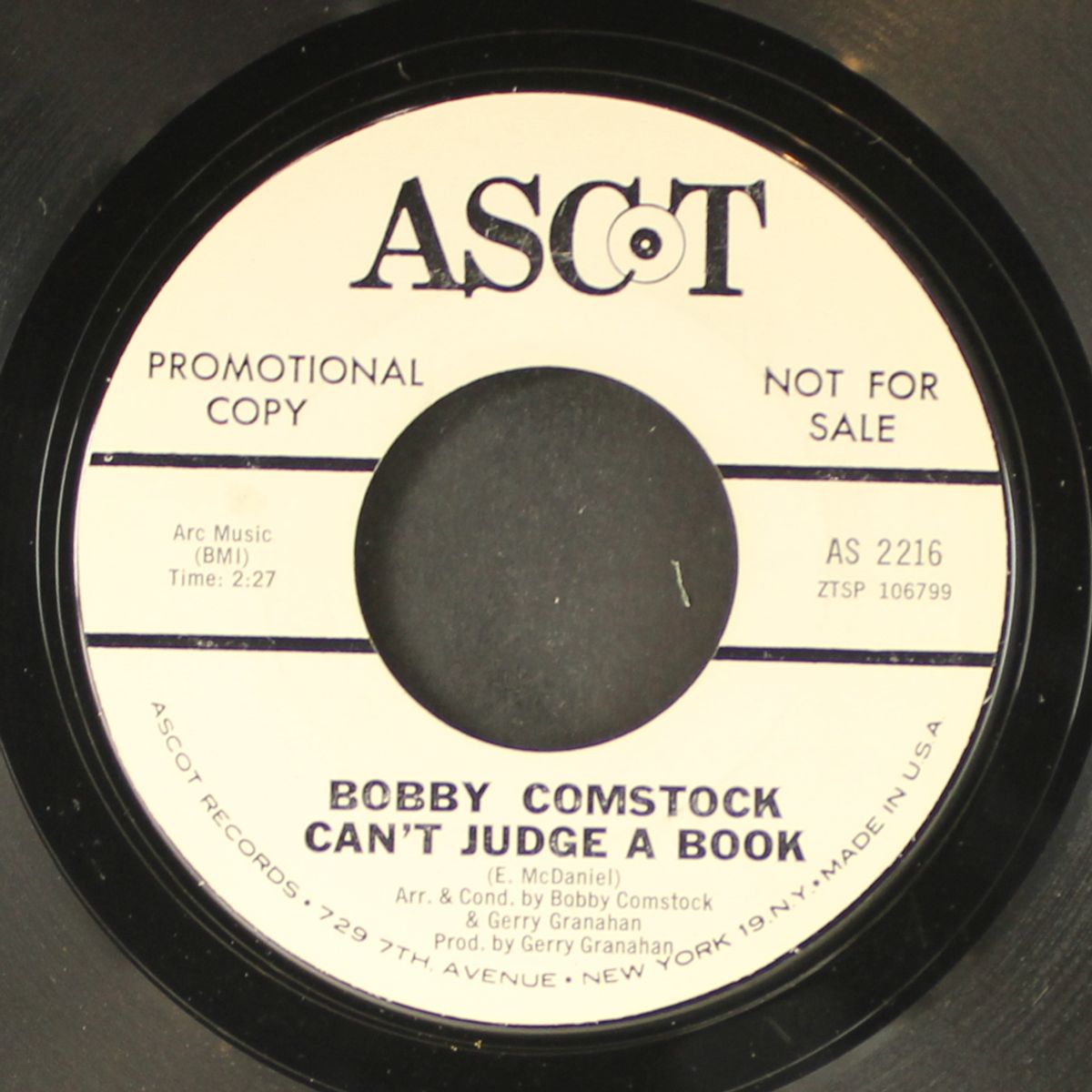 can't judge a book / out of sight by BOBBY COMSTOCK
