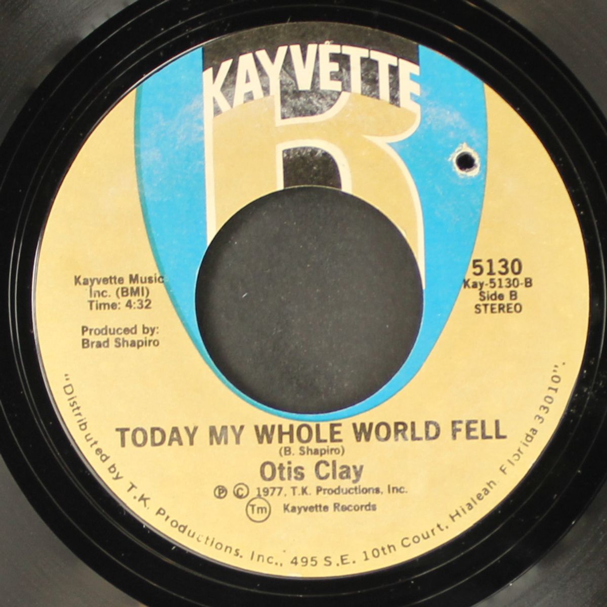 all because of your love / today my whole world fell by OTIS CLAY
