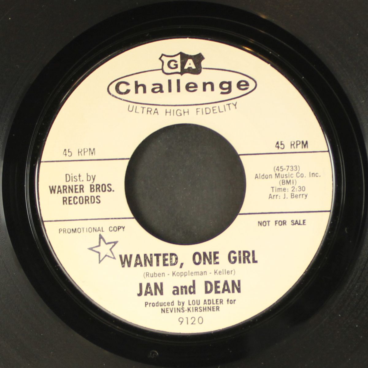 wanted, one girl / something a little bit different by JAN & DEAN
