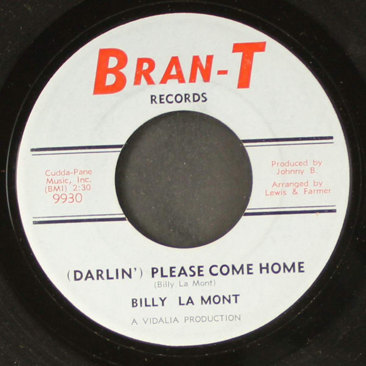 so called friend / please come home by BILLY LA MONT