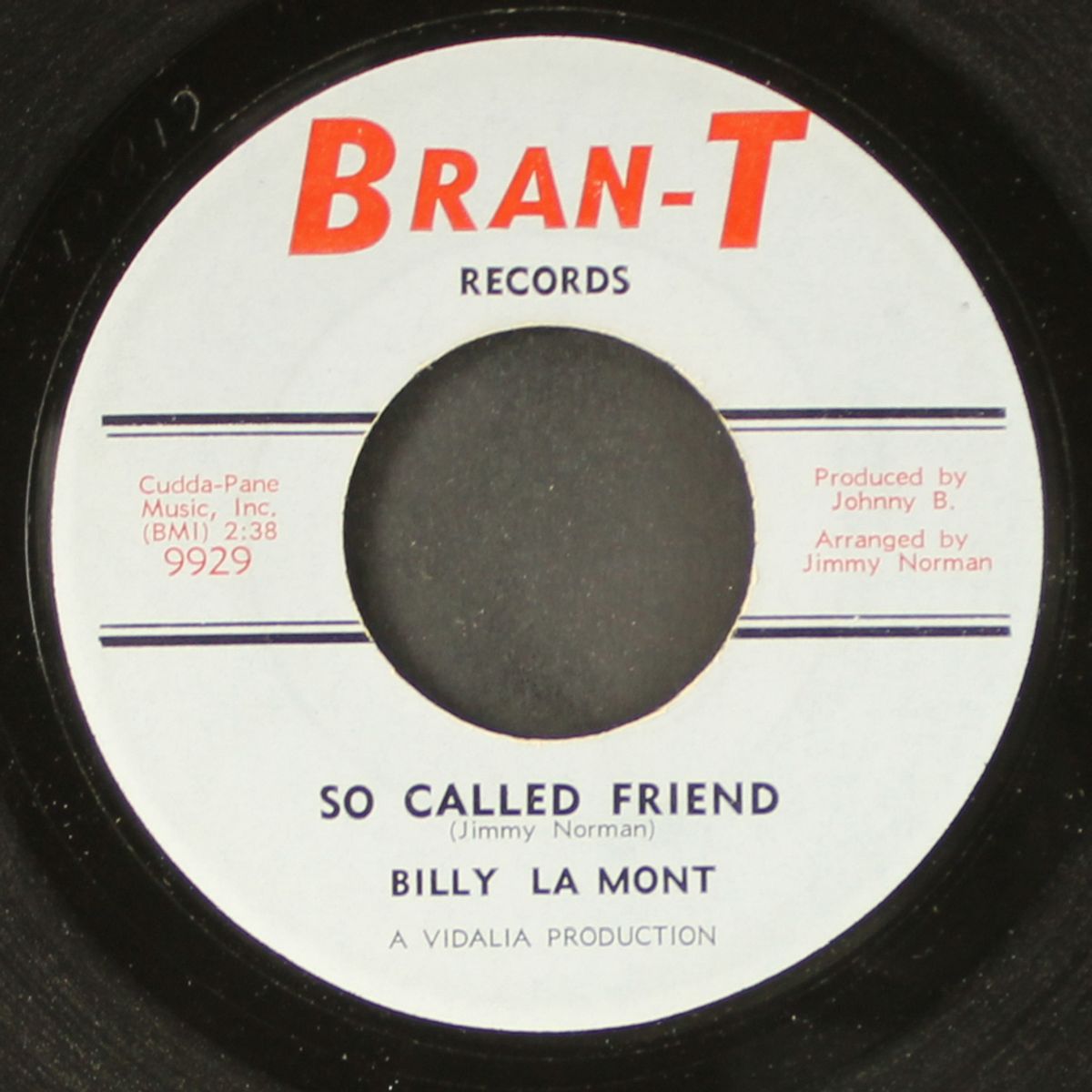 so called friend / please come home by BILLY LA MONT
