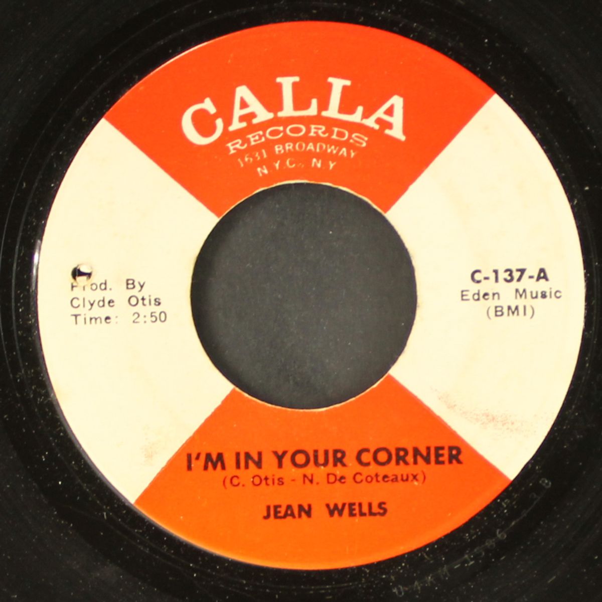 i'm in your corner / i feel good by JEAN WELLS
