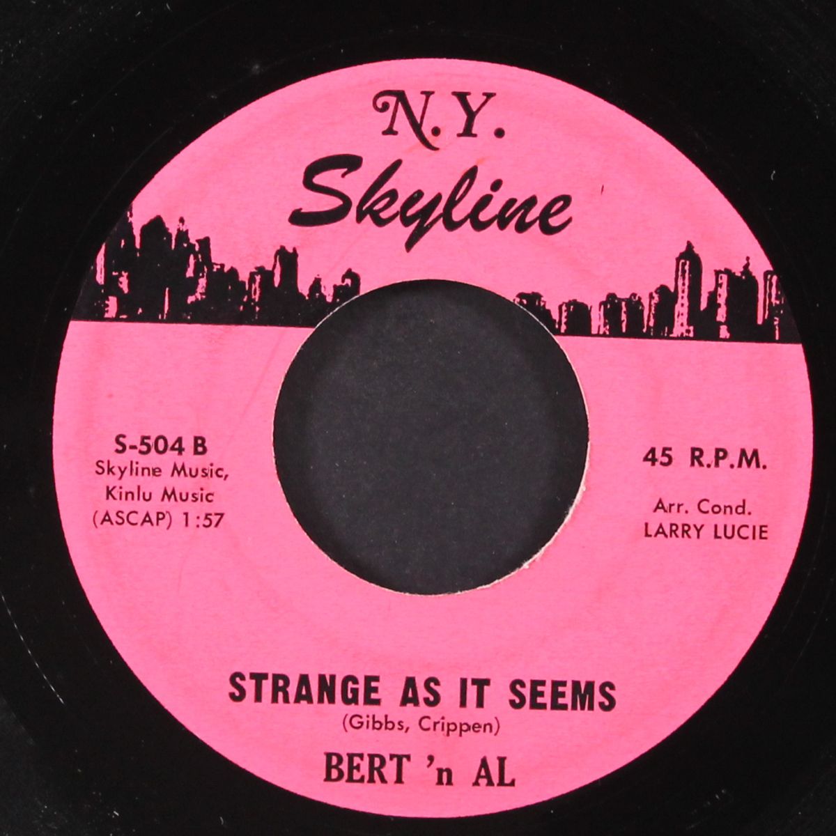 rollin' wheels / strange as it seems by BERT 'N AL