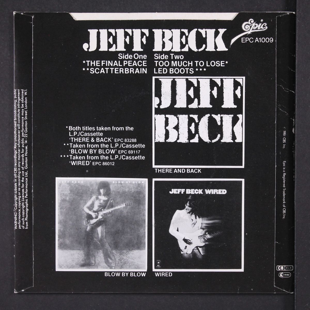 the final peace +3 by JEFF BECK