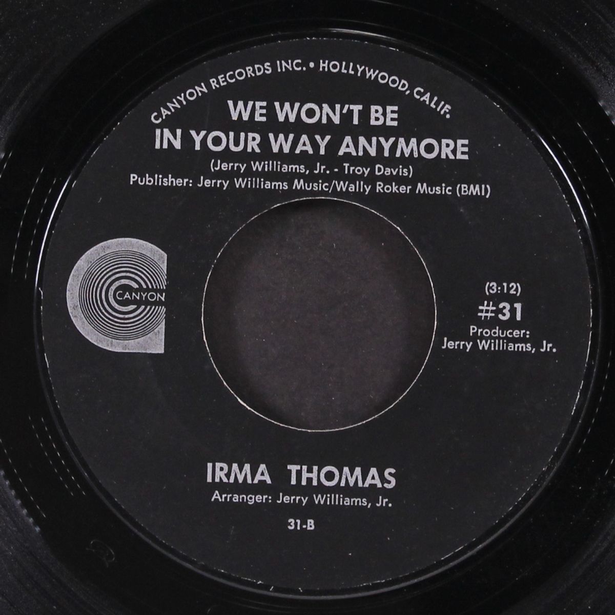 i'd do it all over you / we won't be in your way anymore by IRMA THOMAS