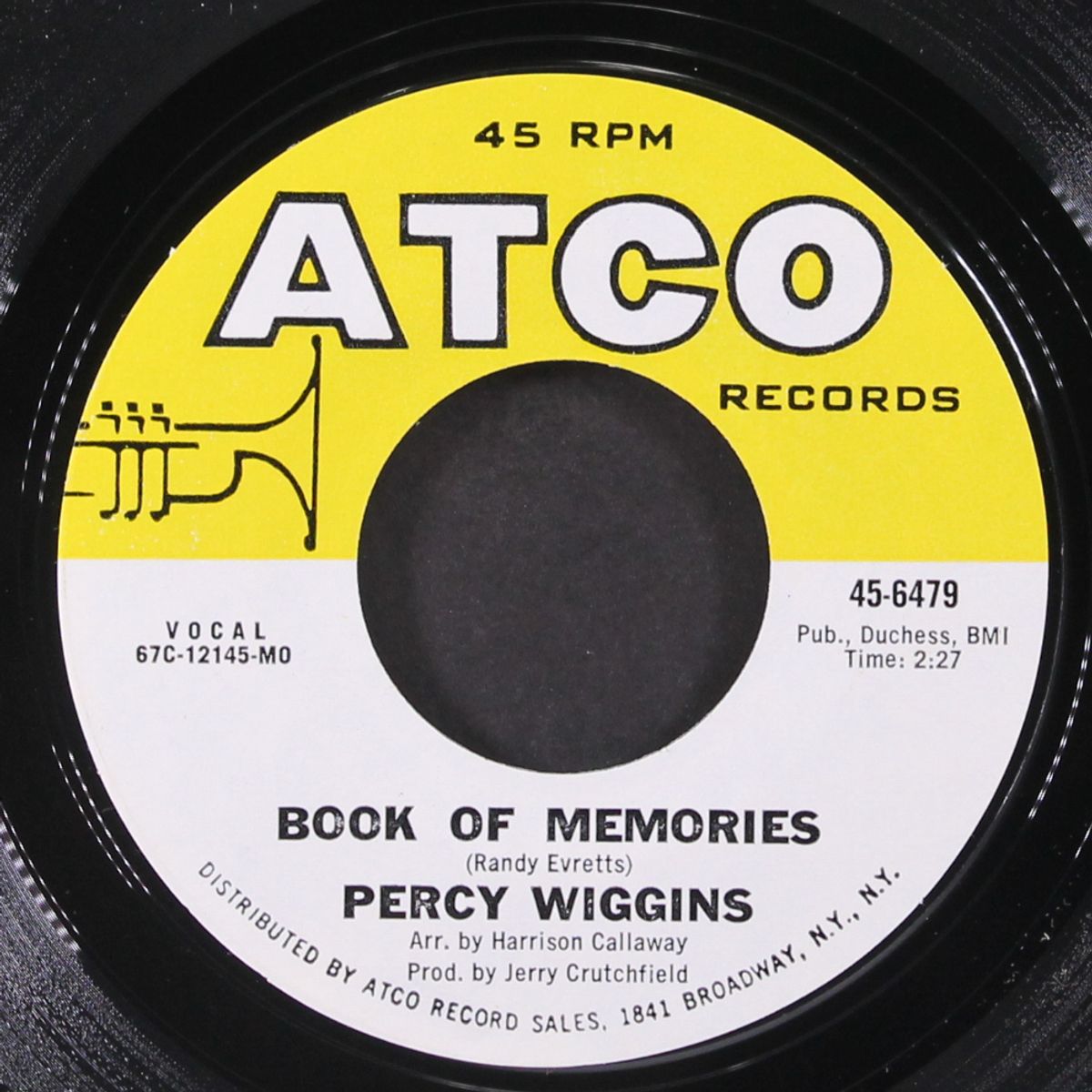 book of memories / can't find nobody by PERCY WIGGINS