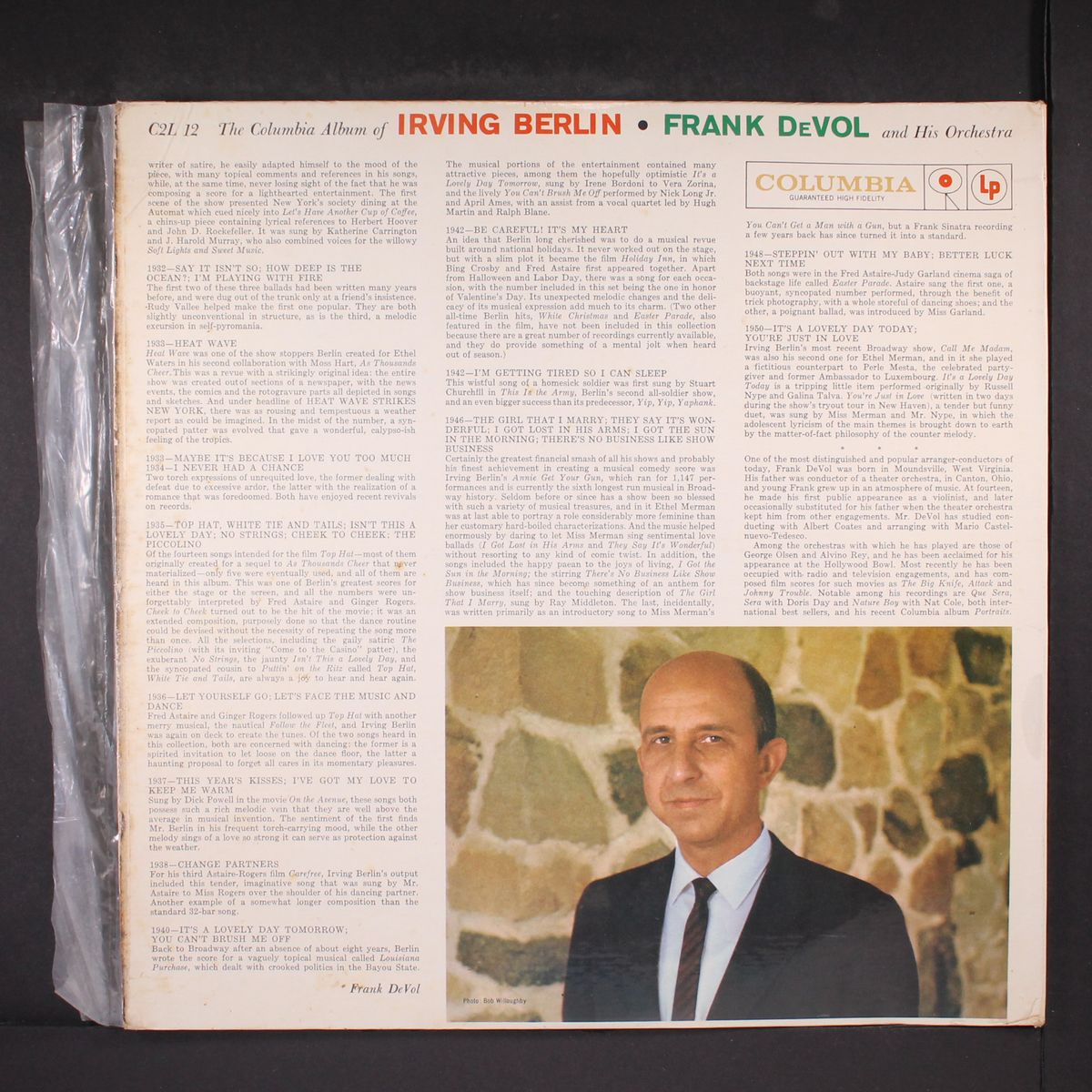 album of irving berlin by FRANK DEVOL