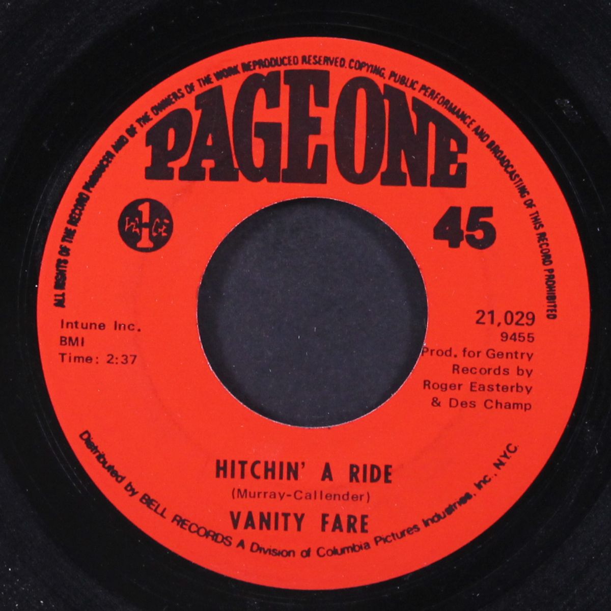 hitchin' a ride / man child by VANITY FARE