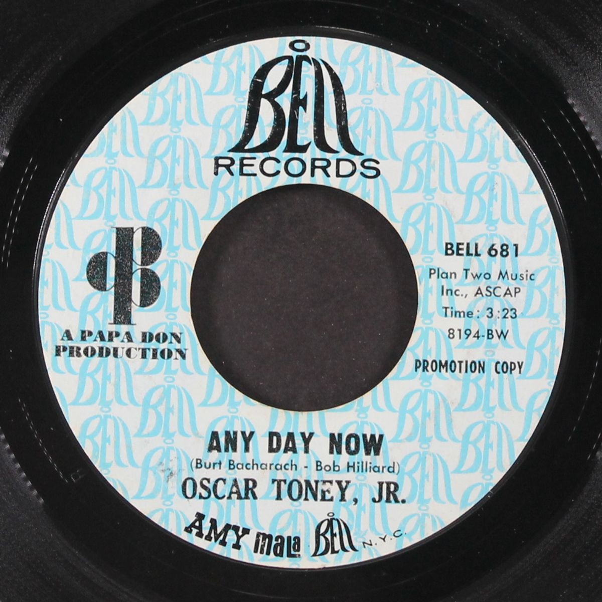 turn on your love light / any day now by OSCAR TONEY, JR.