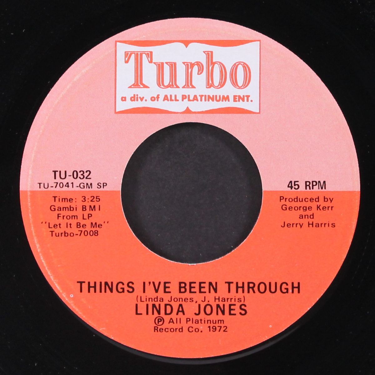 fugitive from love / things i've been through by LINDA JONES