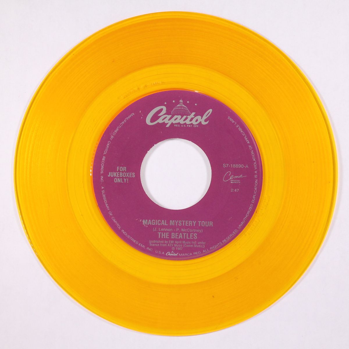 magical mystery tour / fool on the hill by BEATLES