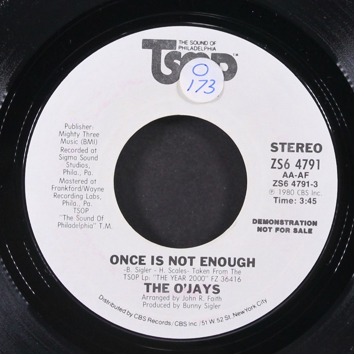 to prove i love you / once is not enough by O'JAYS