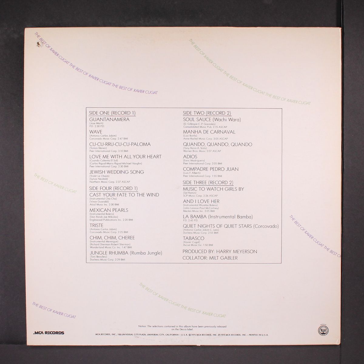 best of by XAVIER CUGAT
