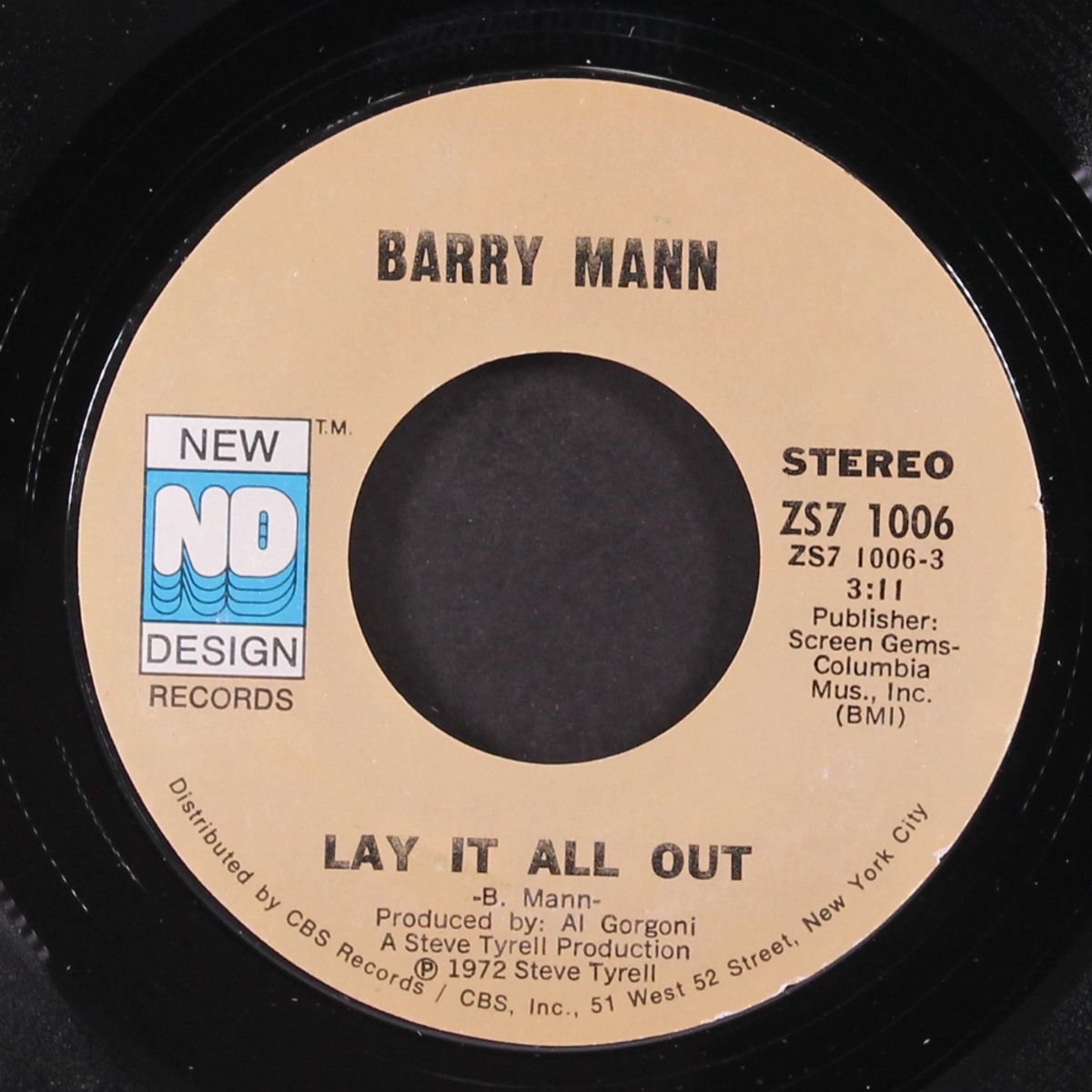 lay it all out / too many mondays by BARRY MANN