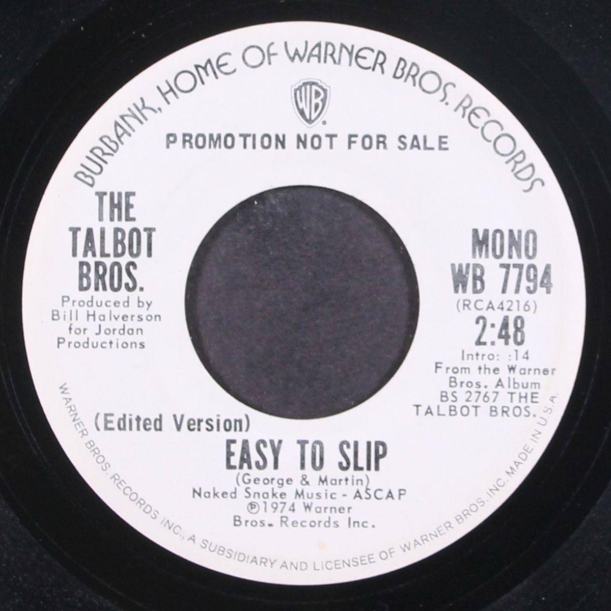 easy to slip / mono by TALBOT BROTHERS