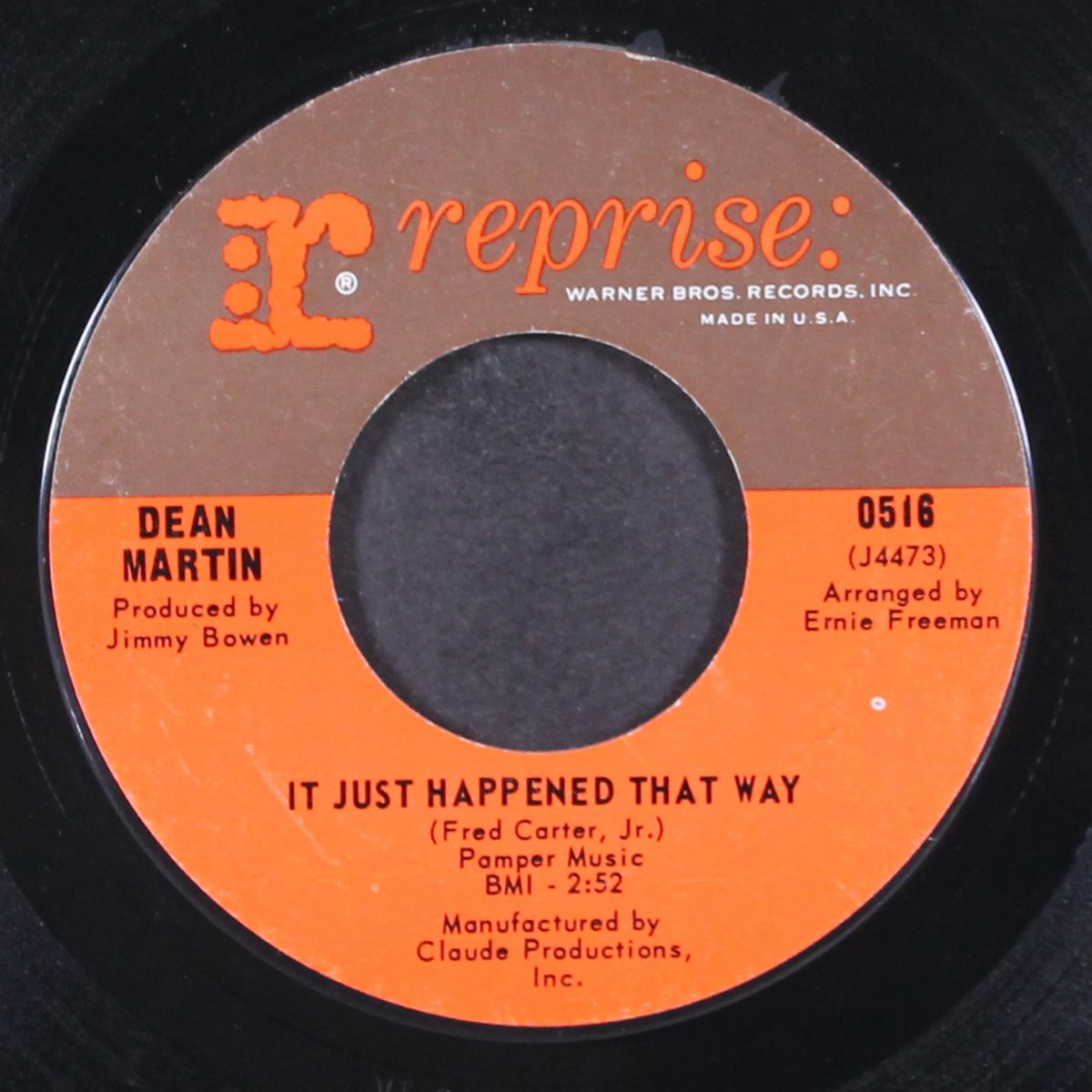 nobody's baby again / it just happened that way by DEAN MARTIN