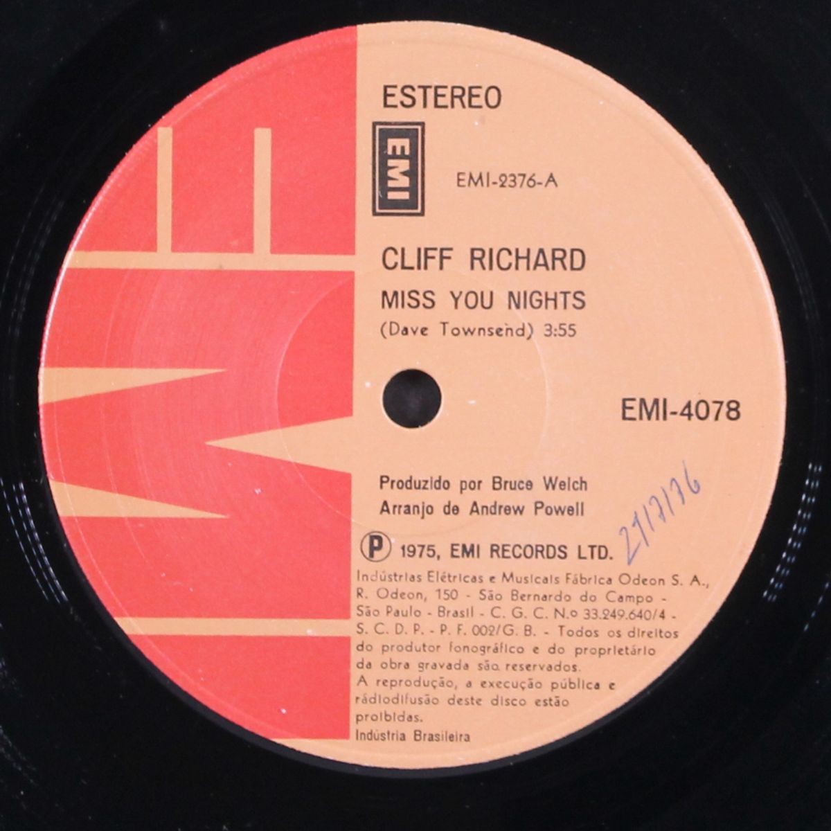 miss you nights / love enough by CLIFF RICHARD