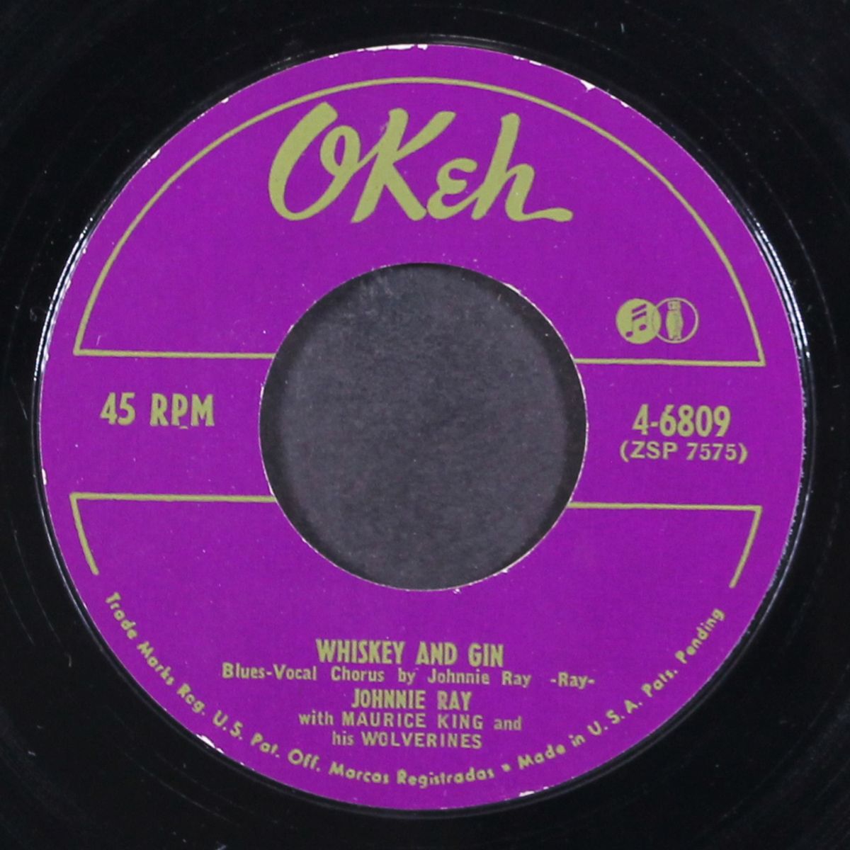 whiskey and gin / tell the lady i said goodbye by JOHNNIE RAY