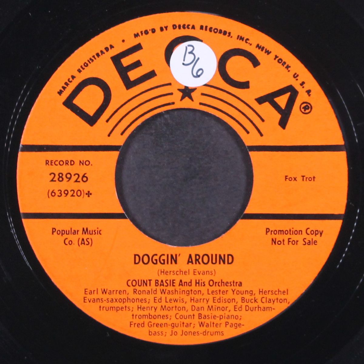 good morning blues / doggin' around by COUNT BASIE