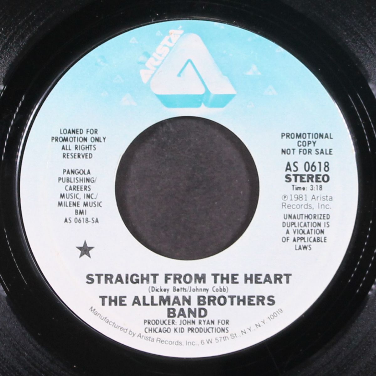 straight from the heart / same by ALLMAN BROTHERS BAND