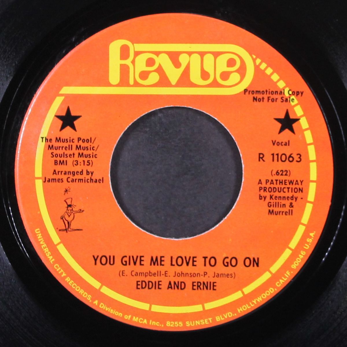 you give me love to go on / tell it like it is by EDDIE & ERNIE