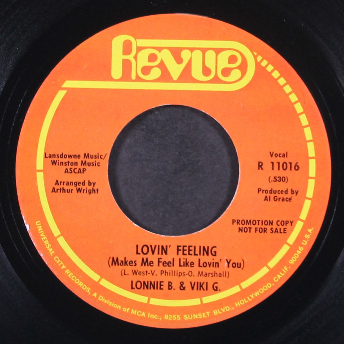 lovin' feeling / same by LONNIE B. & VIKI G.