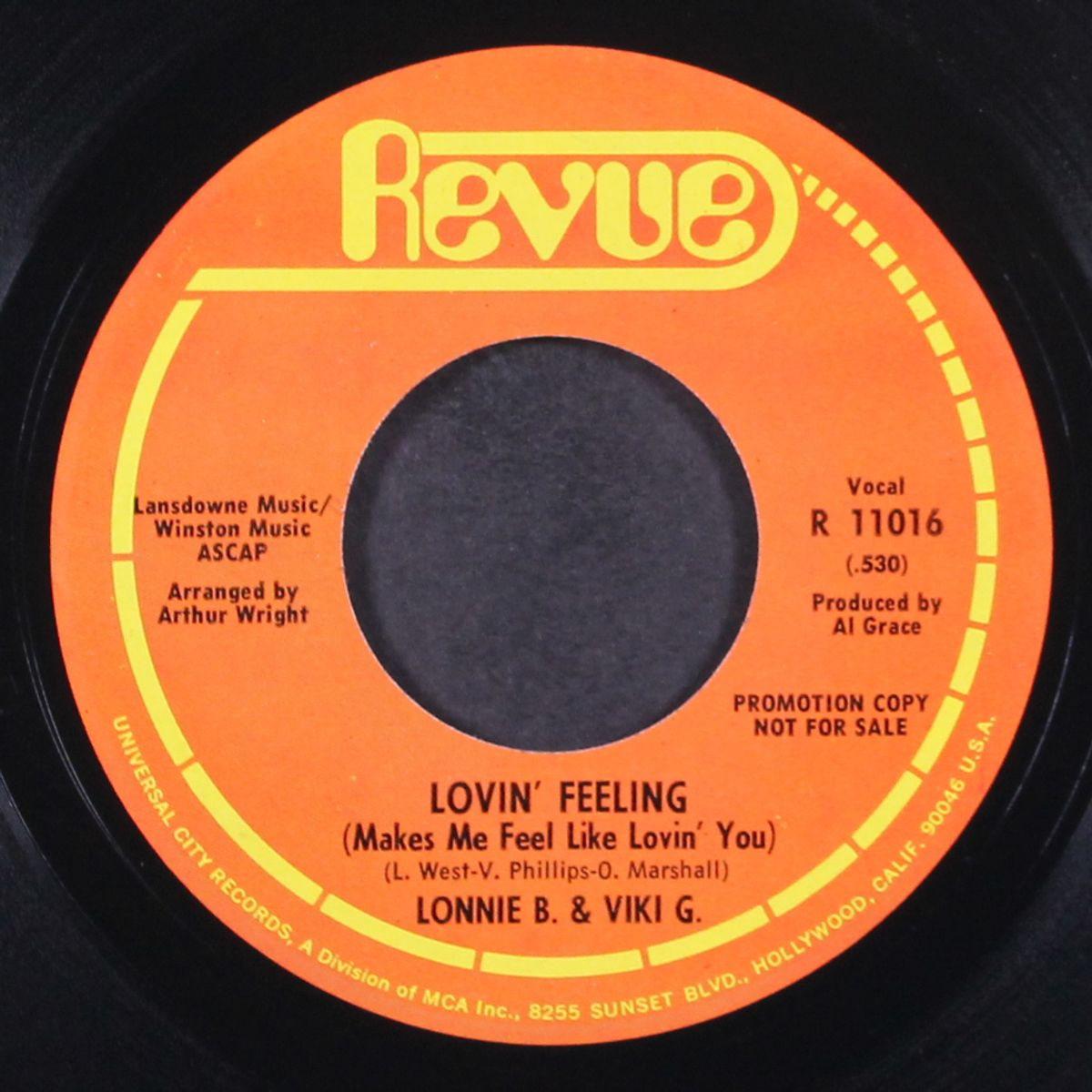 lovin' feeling / same by LONNIE B. & VIKI G.
