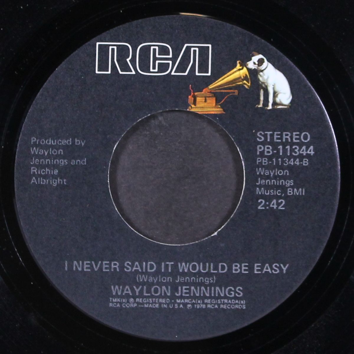 i've always been crazy / i never said it would be easy by WAYLON JENNINGS
