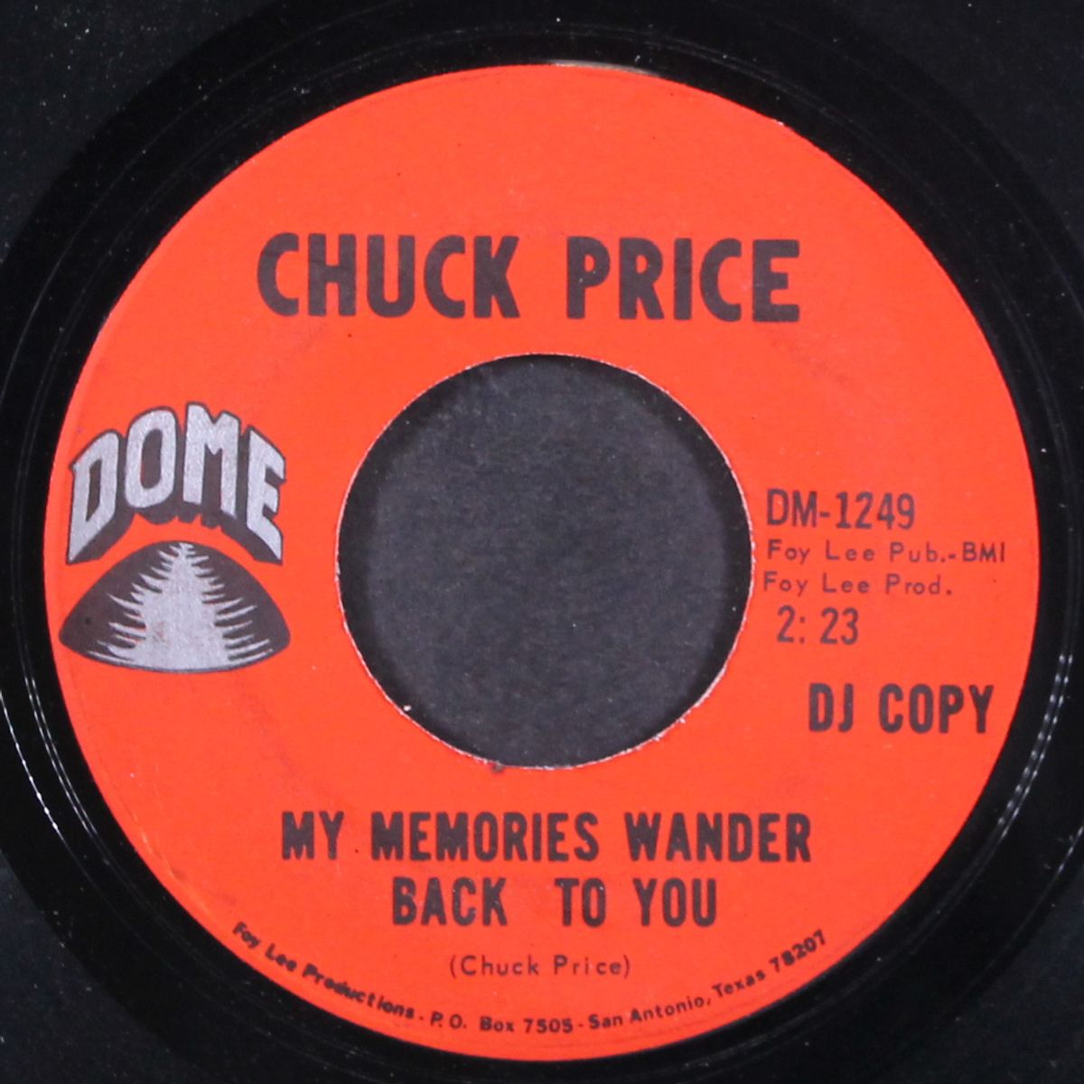 my memories wander back to you by CHUCK PRICE