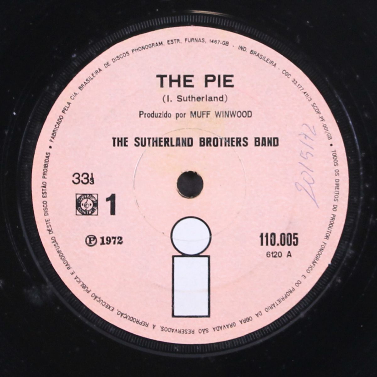 the pie / long long day by SUTHERLAND BROTHERS BAND