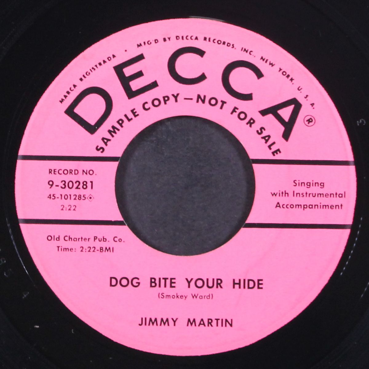 i'm the boss / dog bite your hide by JIMMY MARTIN