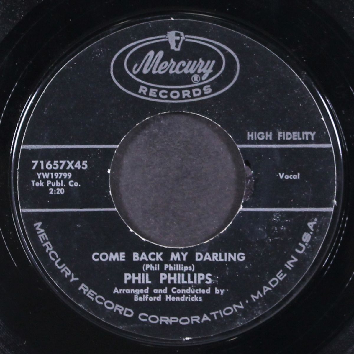 come back my darling / nobody knows and nobody cares by PHIL PHILLIPS