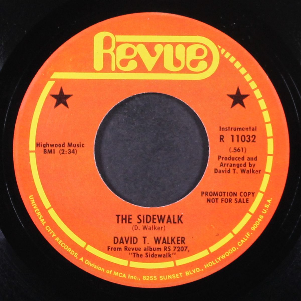 the sidewalk / reach out for me by DAVID T. WALKER