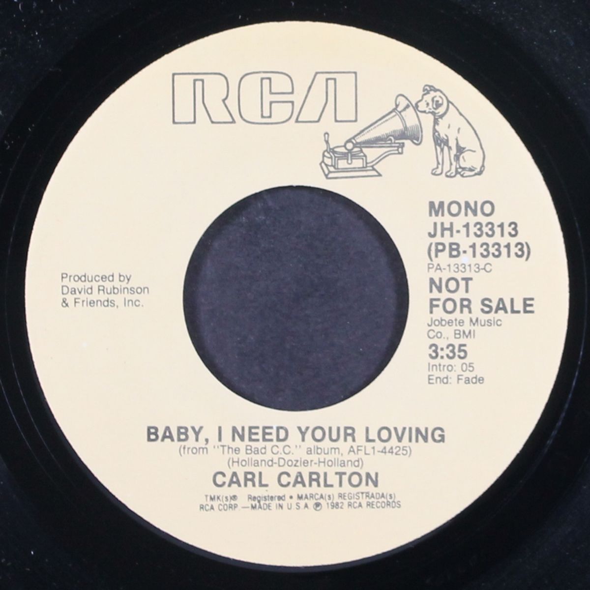 baby i need your loving / mono by CARL CARLTON