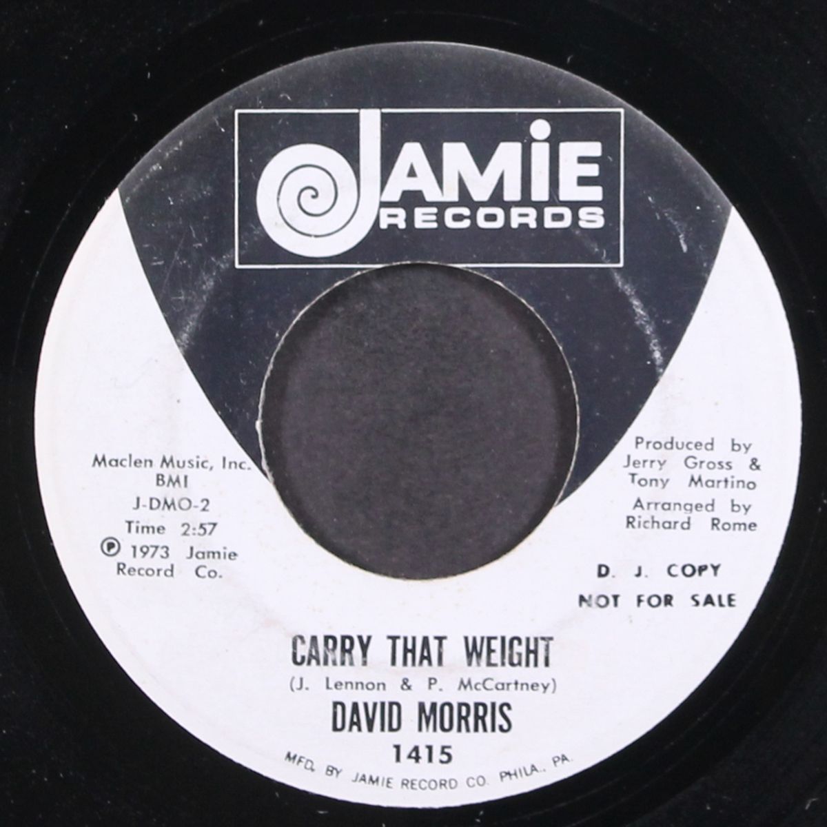 come watch my train go by / carry that weight by DAVID MORRIS