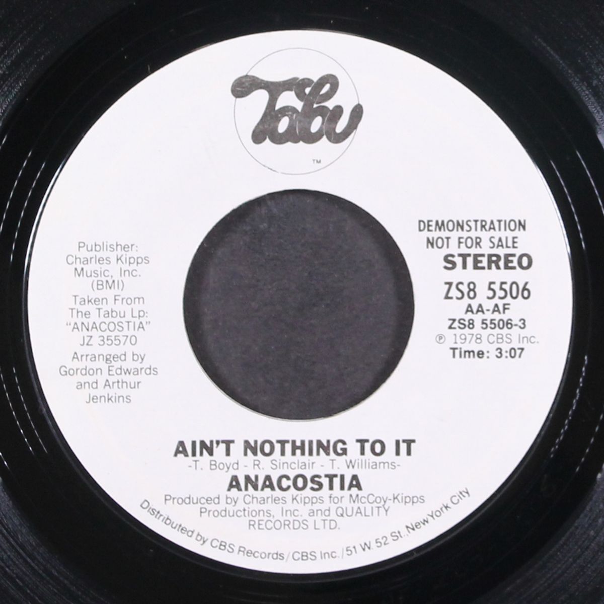 ain't nothing to it / same by ANACOSTIA