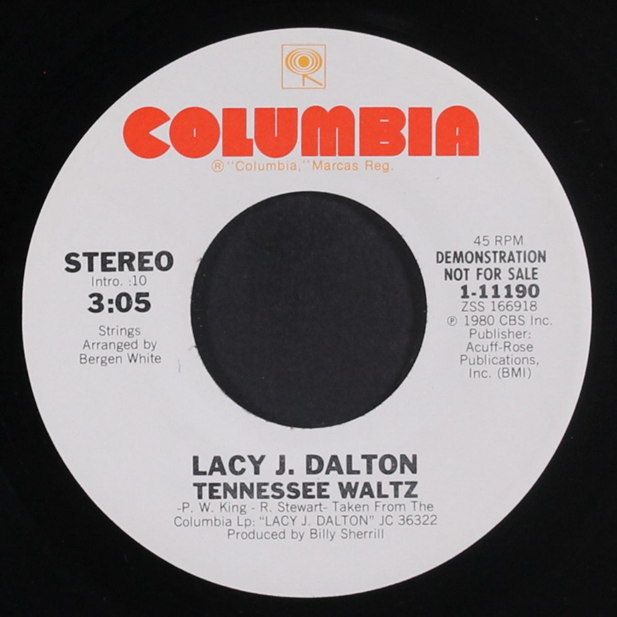 tennessee waltz / same by LACY J. DALTON