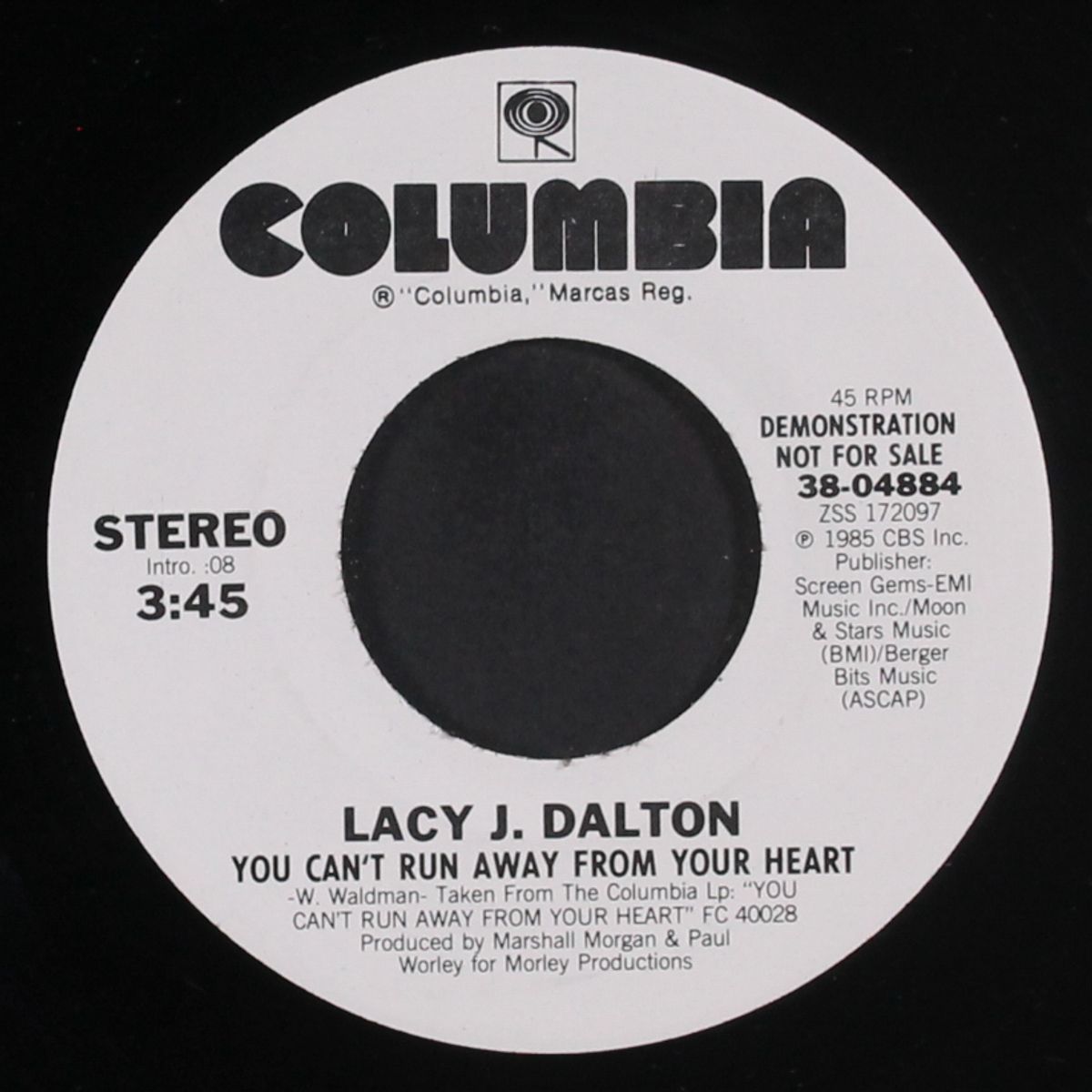 you can't run away from your heart / same by LACY J. DALTON