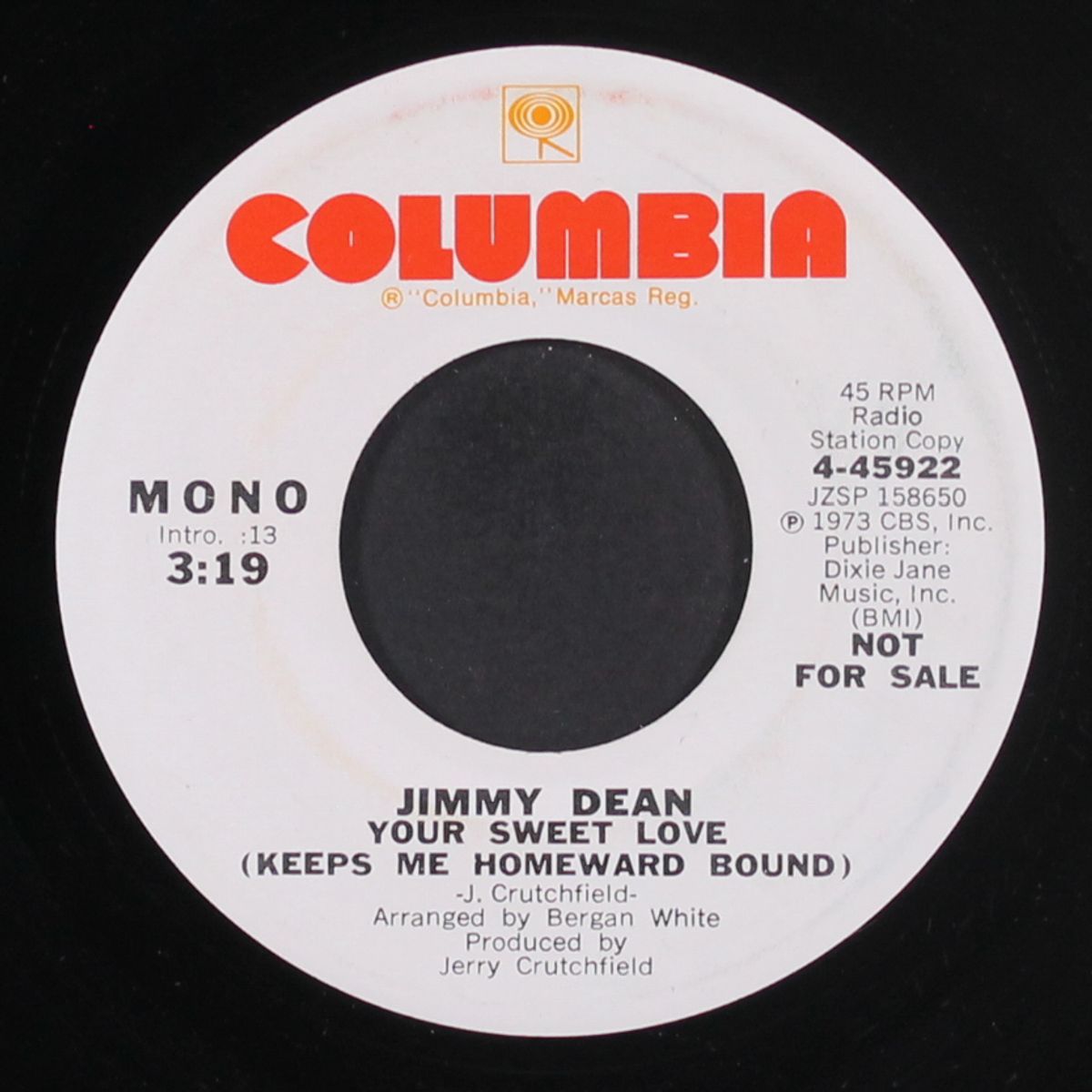 your sweet love (keeps me homeward bound / mono) by JIMMY DEAN