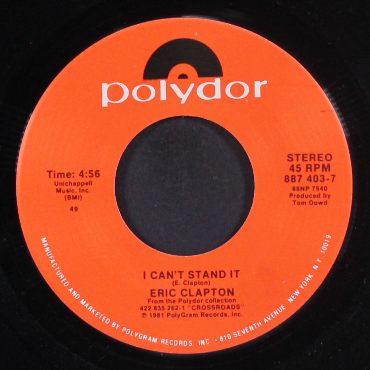 after midnight / i can't stand it by ERIC CLAPTON