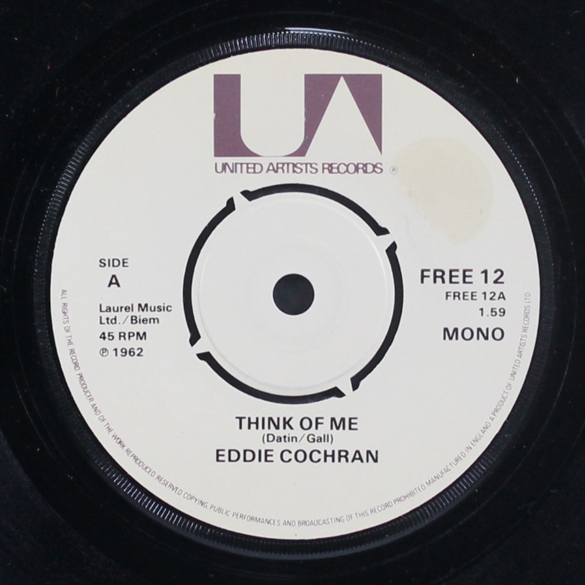 think of me by EDDIE COCHRAN