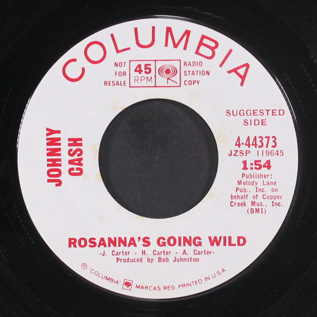 rosanna's going wild by JOHNNY CASH