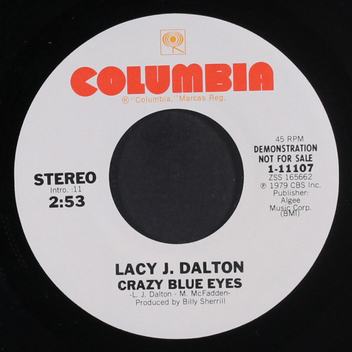 crazy blue eyes / same by LACY J. DALTON