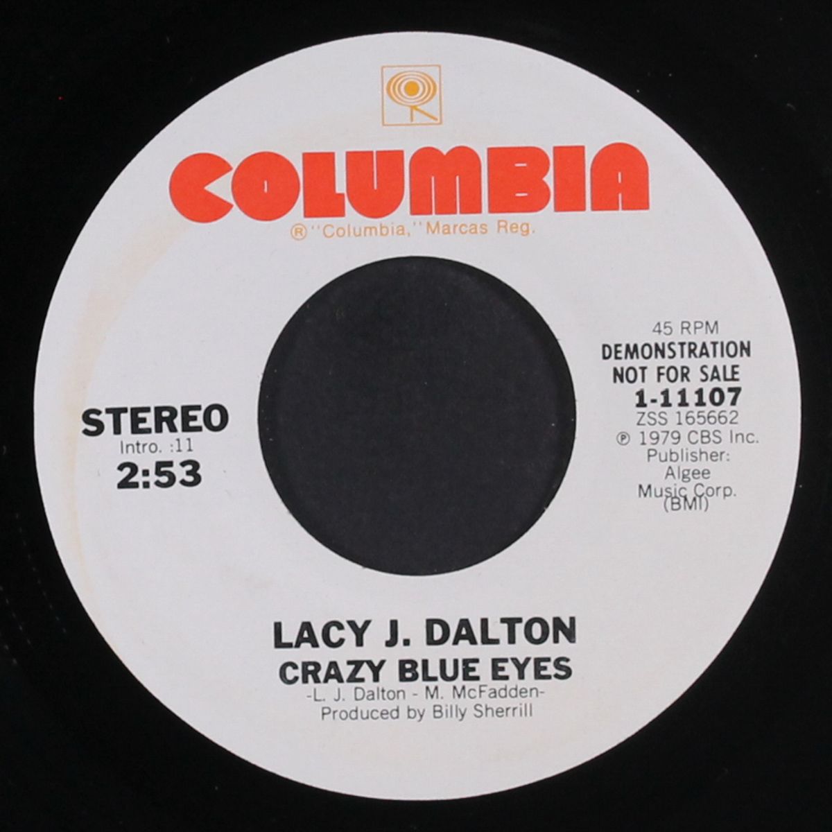crazy blue eyes / same by LACY J. DALTON